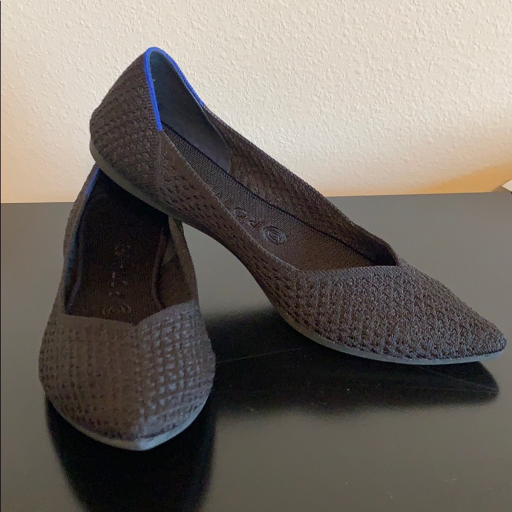 Rothys Black Honeycomb Points - Sz 9.5